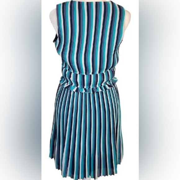 Ramy Brook Mackenzie Mackenzie Printed Mini Dress in Navy/Teal Combo - Picture 5 of 9